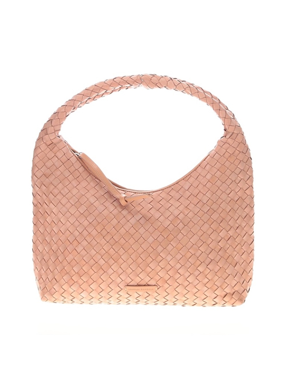 Loeffler Randall Willow Leather Woven Hobo Shoulder Bag Tan Desert Sand $495